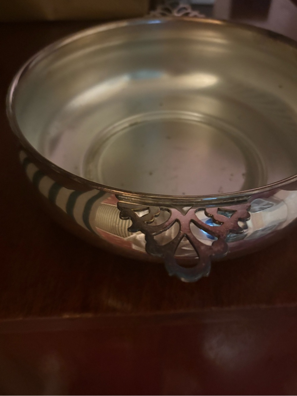 Saks Fifth Avenue Silver Plated Serving Dish - Picture 3 of 7